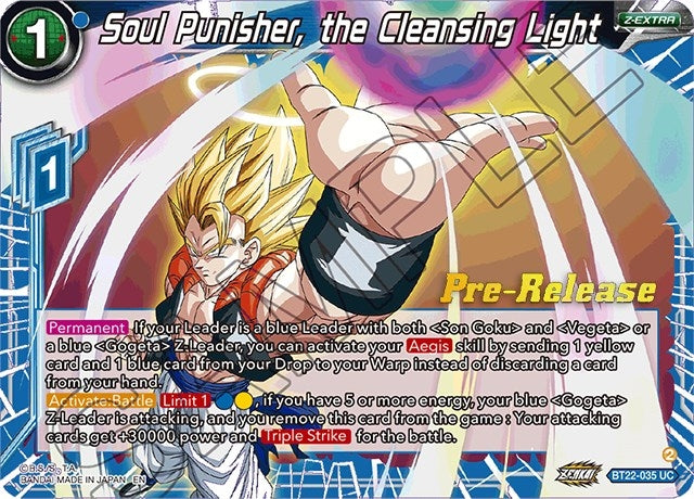 Image for Soul Punisher, the Cleansing Light (BT22-035) (DBS-B22PRE) - Dragon Ball Super: Masters