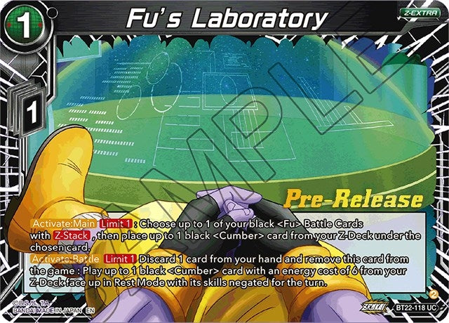 Image for Fu's Laboratory (BT22-118) (DBS-B22PRE) - Dragon Ball Super: Masters