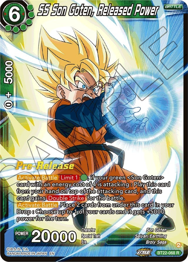 Image for SS Son Goten, Released Power (BT22-068) (DBS-B22PRE) - Dragon Ball Super: Masters