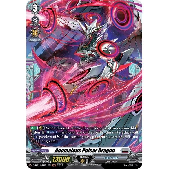 Image for Anomalous Pulsar Dragon (FR) (D-BT11/FR21EN) (D-BT11) - Cardfight Vanguard