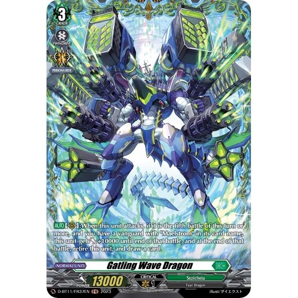 Image for Gatling Wave Dragon (FR) (D-BT11/FR37EN) (D-BT11) - Cardfight Vanguard
