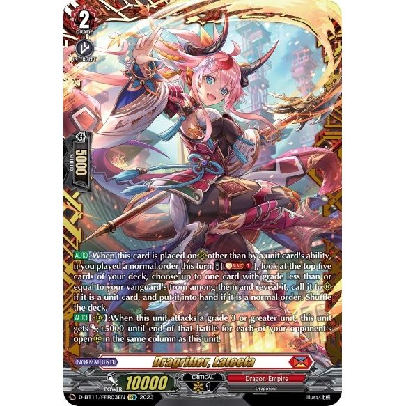 Image for Dragritter, Lateefa (FFR) (D-BT11/FFR03EN) (D-BT11) - Cardfight Vanguard