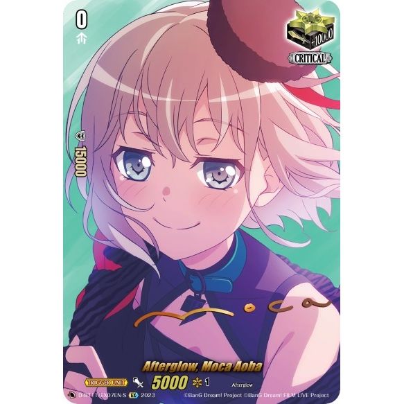 Image for Afterglow, Moca Aoba (Signature) (D-BT11/EX07EN-S) (D-BT11) - Cardfight Vanguard