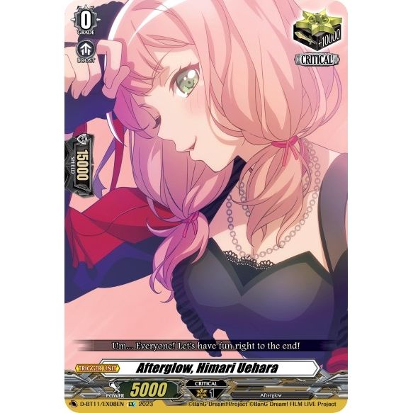 Image for Afterglow, Himari Uehara (D-BT11/EX08EN) (D-BT11) - Cardfight Vanguard