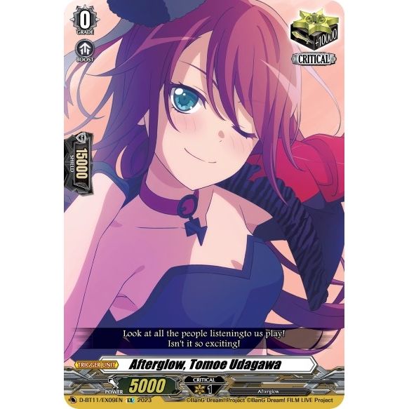 Image for Afterglow, Tomoe Udagawa (D-BT11/EX09EN) (D-BT11) - Cardfight Vanguard