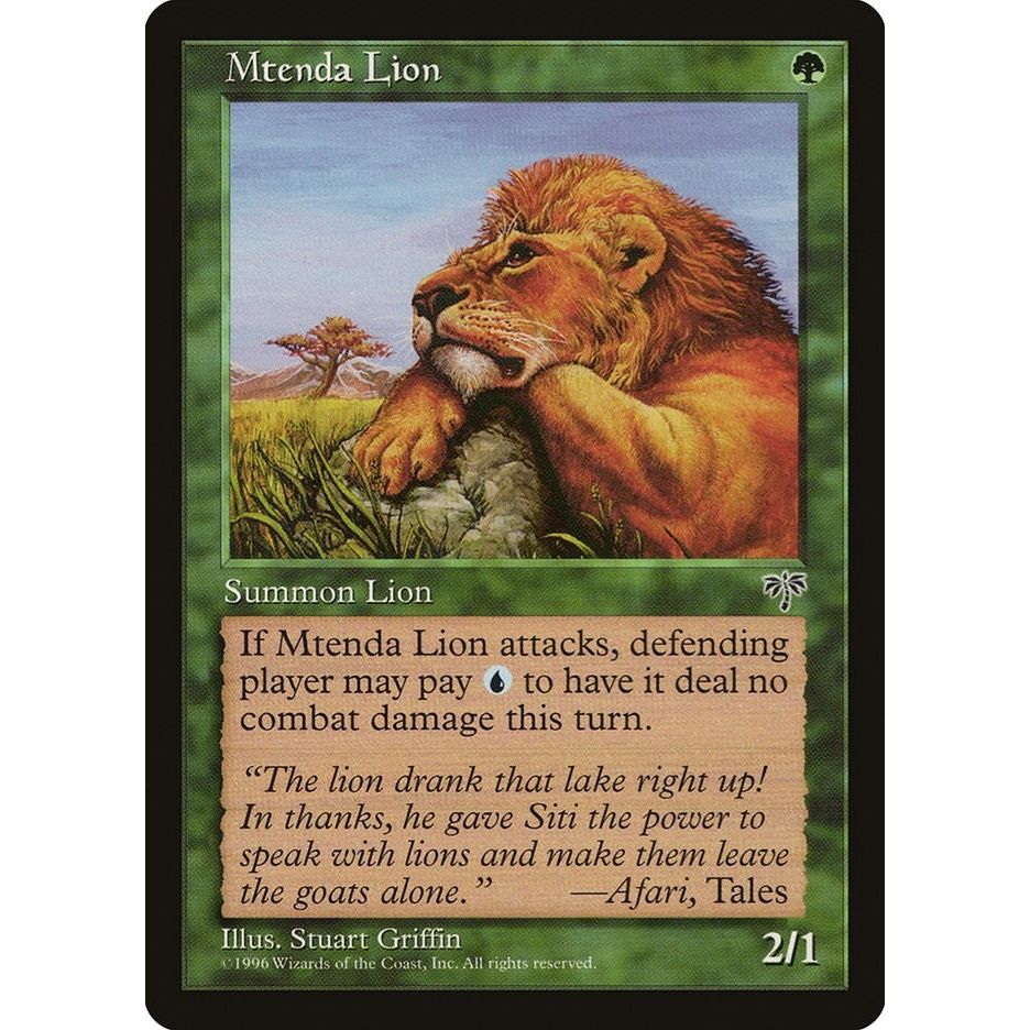 Image for Mtenda Lion (MIR) - Magic: The Gathering