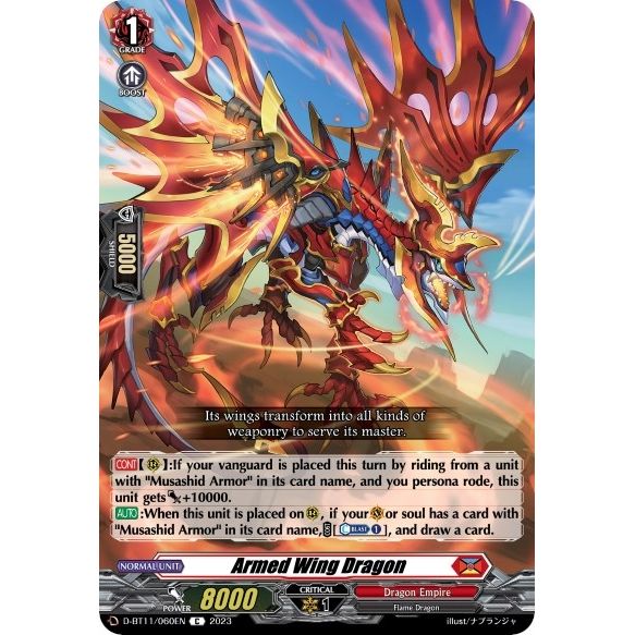 Image for Armed Wing Dragon (D-BT11/060EN) (D-BT11) - Cardfight Vanguard
