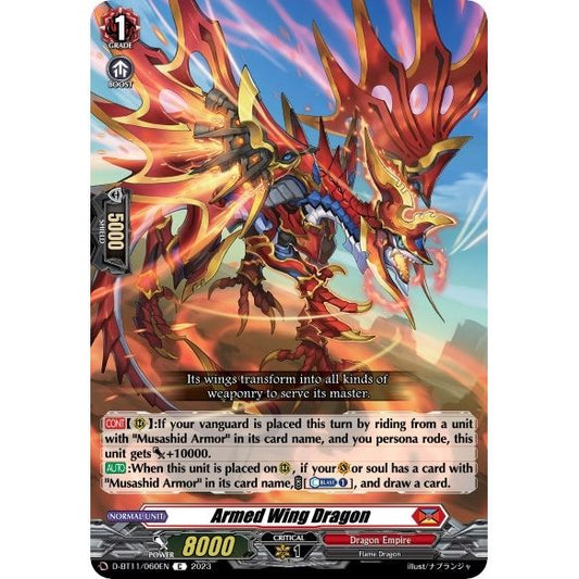 Image for Armed Wing Dragon (D-BT11/060EN) (D-BT11) - Cardfight Vanguard