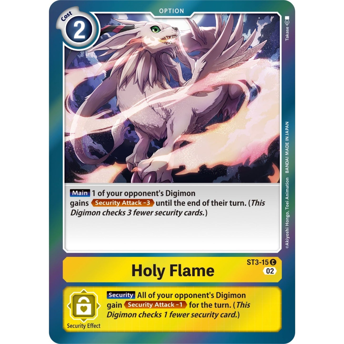 Image for Holy Flame (Resurgence Booster Reprint) (ST3-015 C) (RB-01) - Digimon Card Game