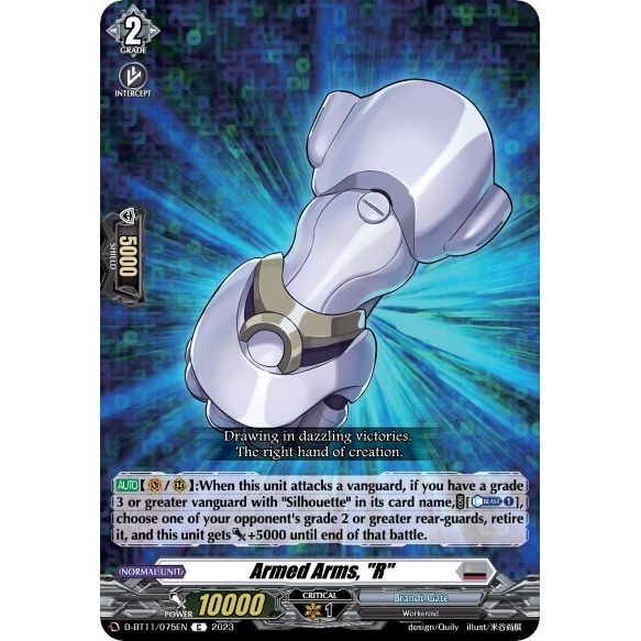 Image for Armed Arms, "R" (D-BT11/075EN) (D-BT11) - Cardfight Vanguard