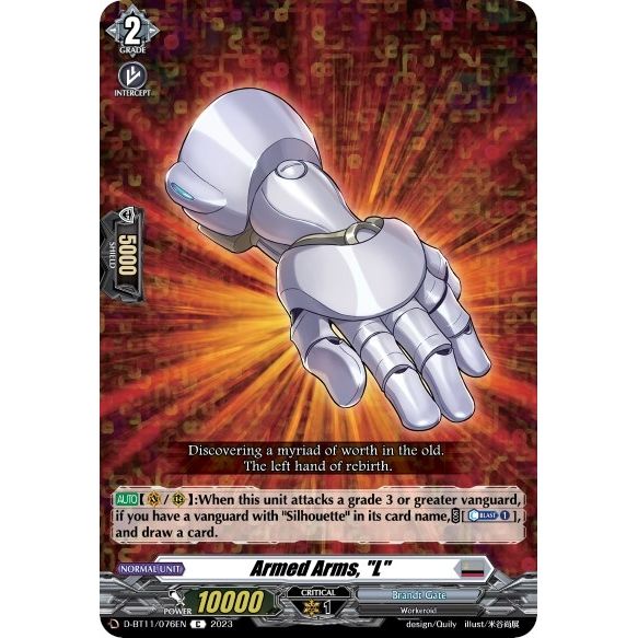 Image for Armed Arms, "L" (D-BT11/076EN) (D-BT11) - Cardfight Vanguard