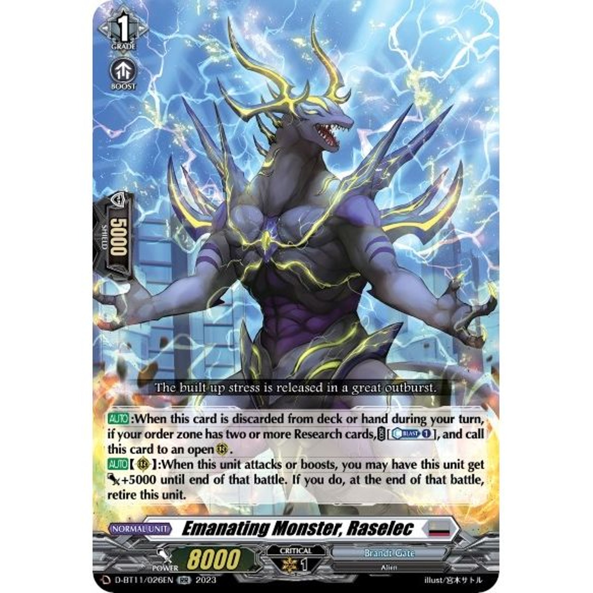 Image for Emanating Monster, Raselec (D-BT11/026EN) (D-BT11) - Cardfight Vanguard