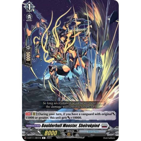 Image for Boulderhull Monster, Shelrokpied (D-BT11/081EN) (D-BT11) - Cardfight Vanguard