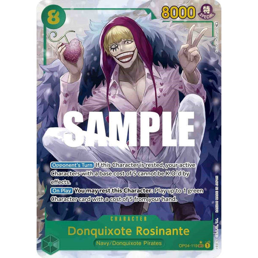Image for Donquixote Rosinante (Alternate Art) (OP04-119) (OP04) - One Piece Card Game