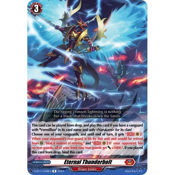 Image for Eternal Thunderbolt (D-BT11/038EN) (D-BT11) - Cardfight Vanguard