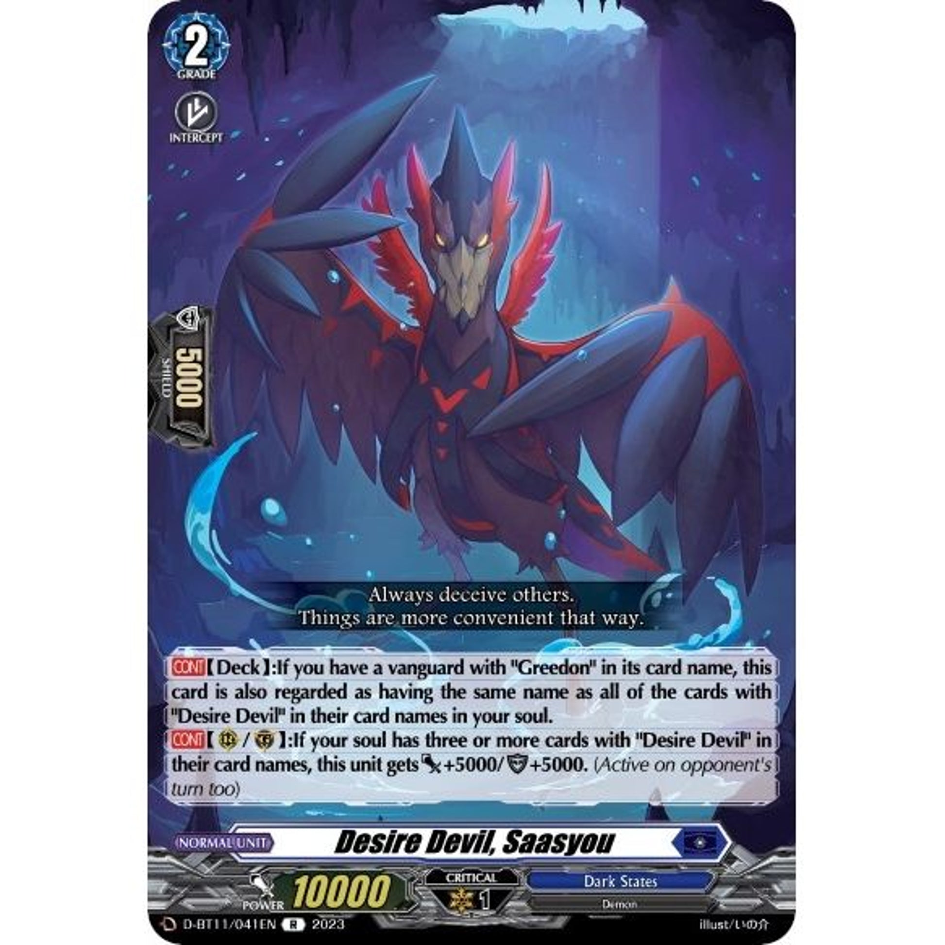 Image for Desire Devil, Saasyou (D-BT11/041EN) (D-BT11) - Cardfight Vanguard