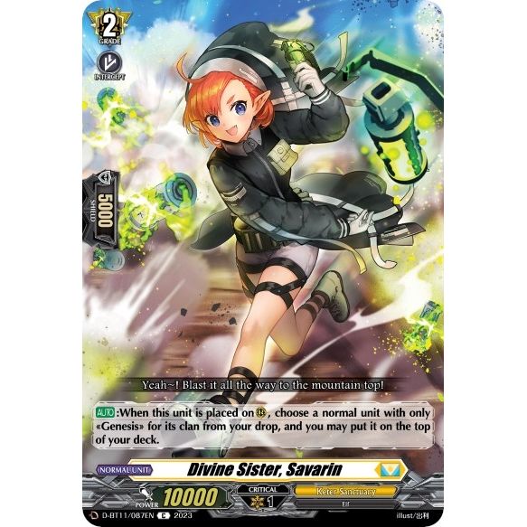 Image for Divine Sister, Savarin (D-BT11/087EN) (D-BT11) - Cardfight Vanguard