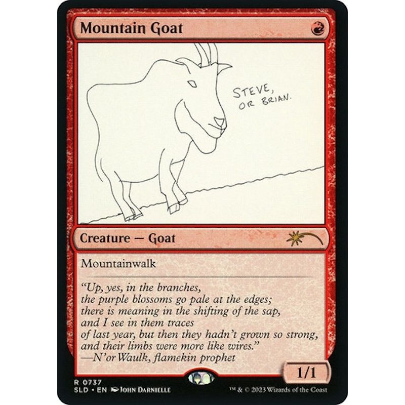 Image for Mountain Goat (737) (SLD) - Magic: The Gathering