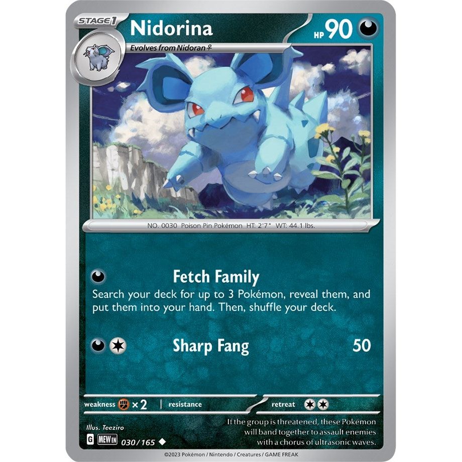 Image for Nidorina (030/165) (MEW) - Pokemon