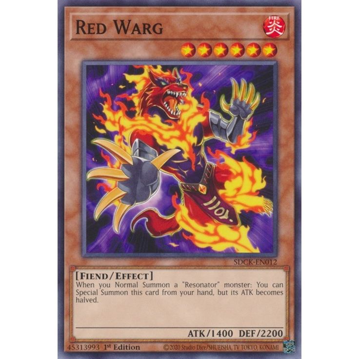 Image for Red Warg (SDCK-EN012) (SDCK) - YuGiOh