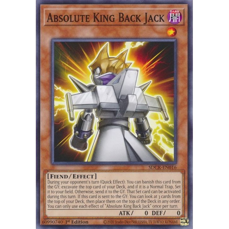 Image for Absolute King Back Jack (SDCK-EN016) (SDCK) - YuGiOh