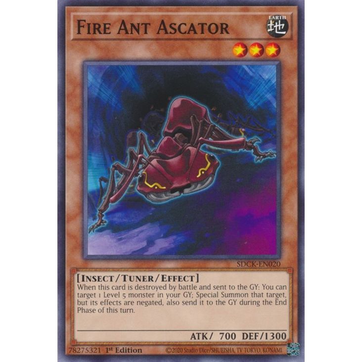 Image for Fire Ant Ascator (SDCK-EN020) (SDCK) - YuGiOh