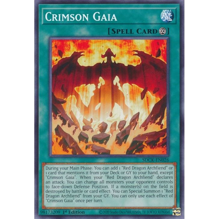 Image for Crimson Gaia (SDCK-EN026) (SDCK) - YuGiOh