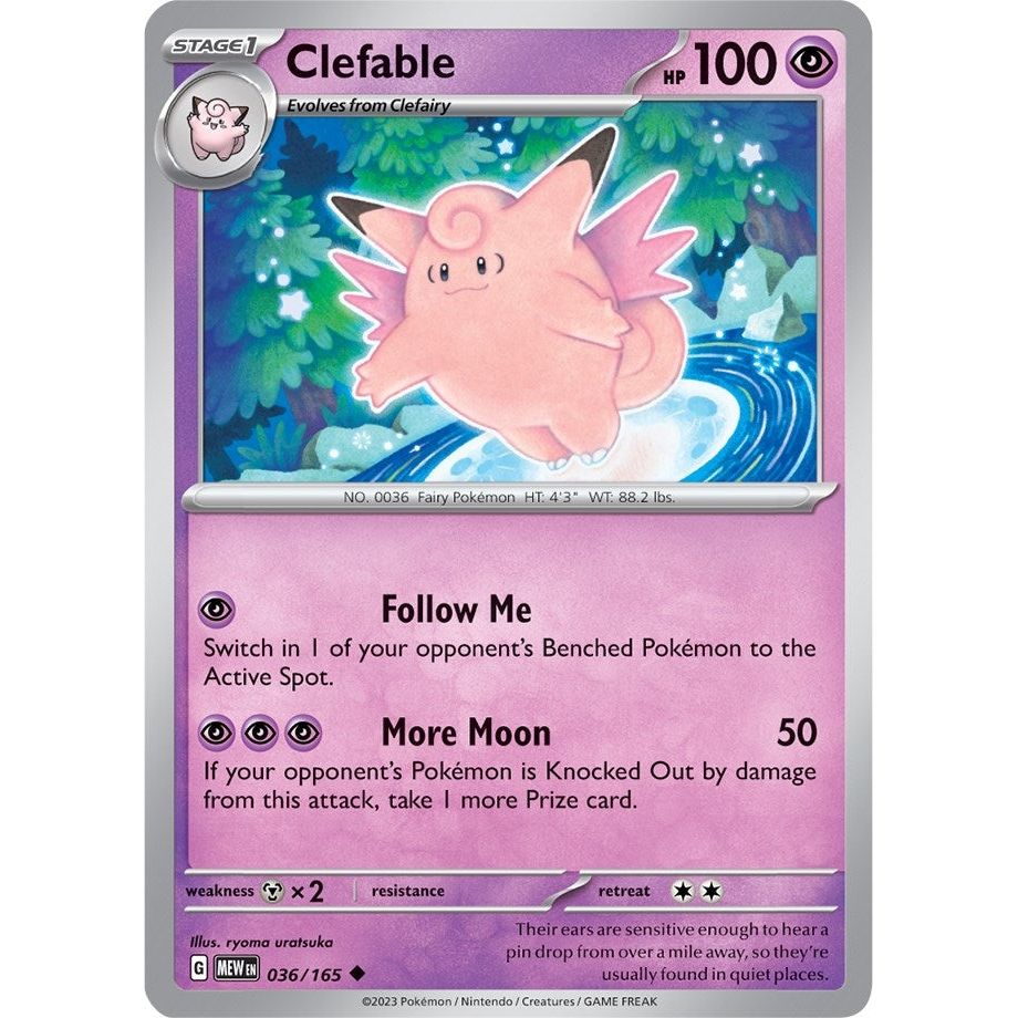 Image for Clefable (036/165) (MEW) - Pokemon
