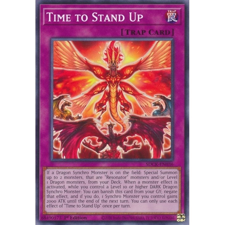 Image for Time to Stand Up (SDCK-EN036) (SDCK) - YuGiOh