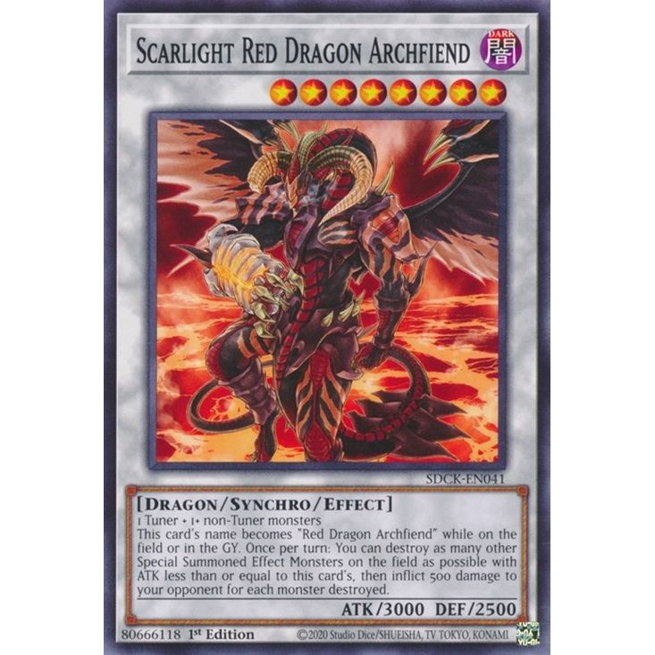 Image for Scarlight Red Dragon Archfiend (SDCK-EN041) (SDCK) - YuGiOh