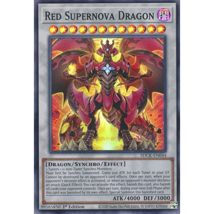 Image for Red Supernova Dragon (SDCK-EN044) (SDCK) - YuGiOh