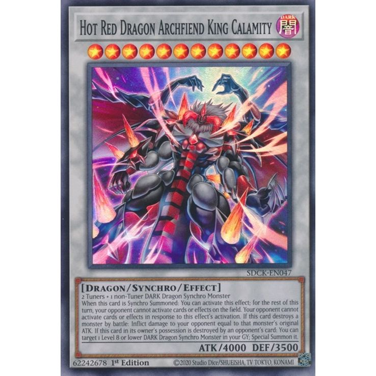 Image for Hot Red Dragon Archfiend King Calamity (SDCK-EN047) (SDCK) - YuGiOh