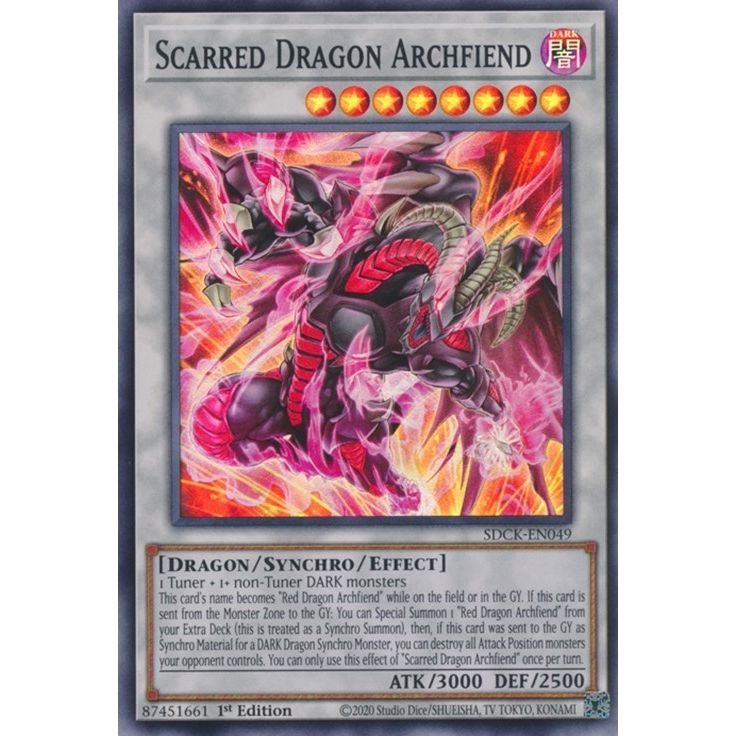 Image for Scarred Dragon Archfiend (SDCK-EN049) (SDCK) - YuGiOh