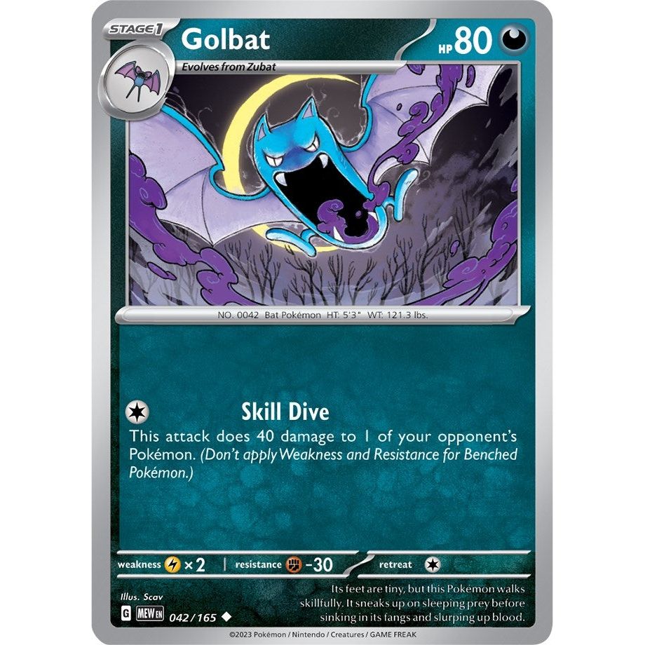 Image for Golbat (042/165) (MEW) - Pokemon
