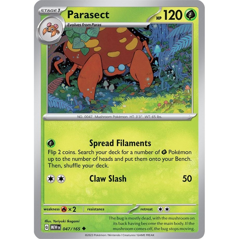 Image for Parasect (047/165) (MEW) - Pokemon