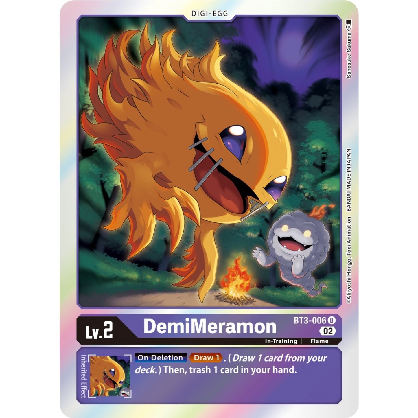 Image for DemiMeramon (Resurgence Booster Reprint) (BT3-006 U) (RB-01) - Digimon Card Game