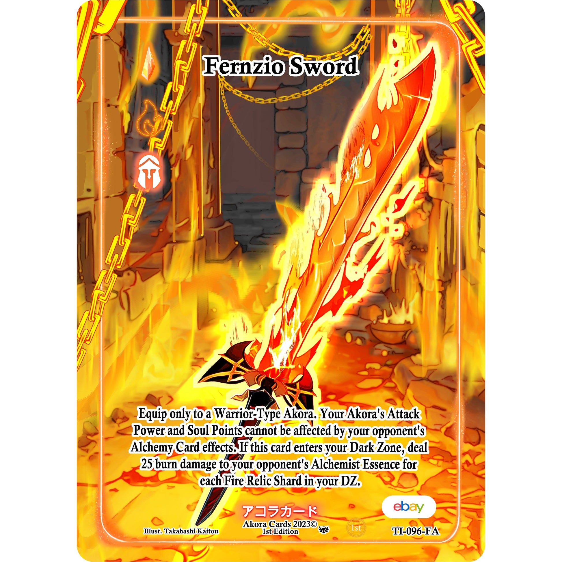 Image for Fernzio Sword (Full Art) (TI-096-FA) (TIE1E) - Akora TCG