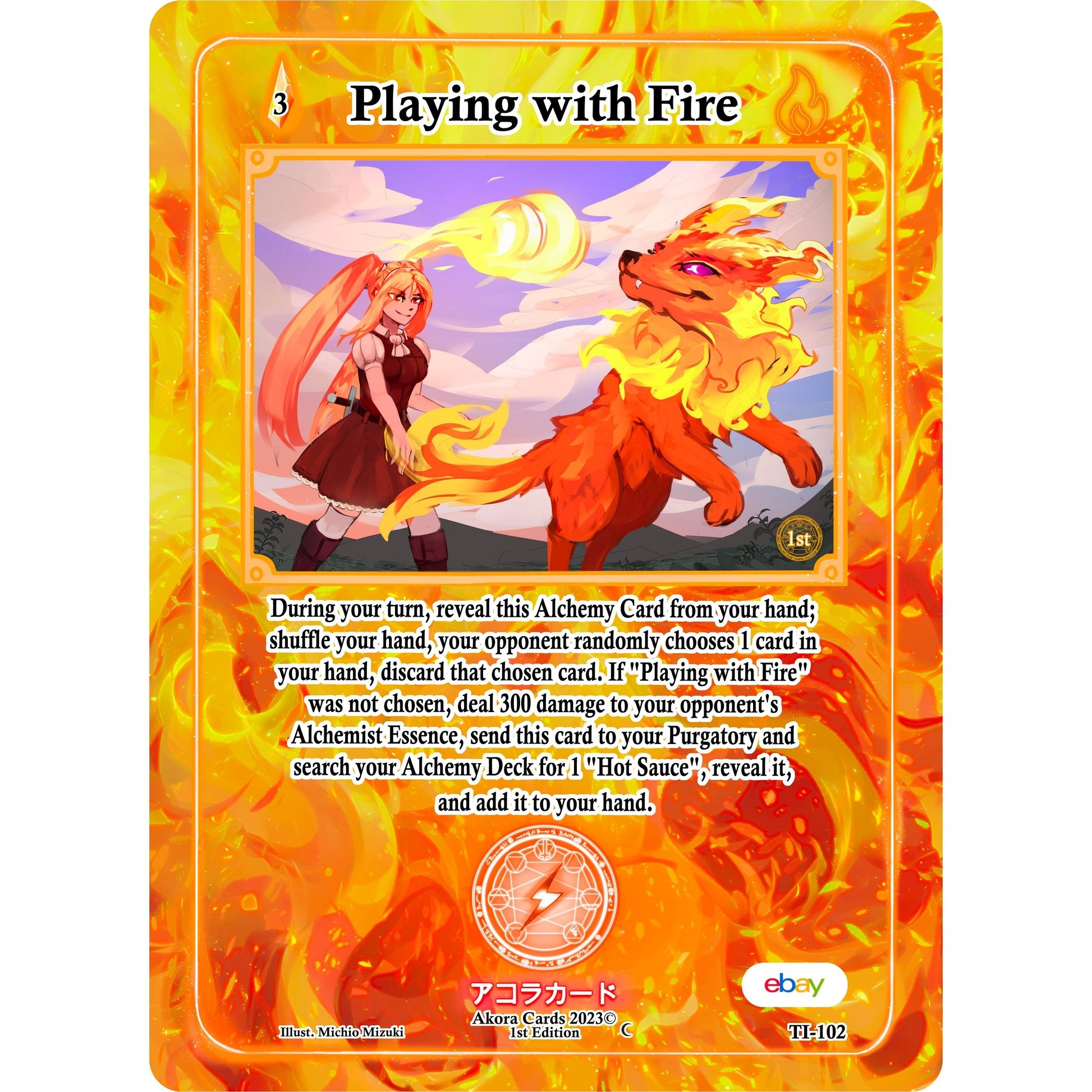 Image for Playing with Fire (TI-102) (TIE1E) - Akora TCG