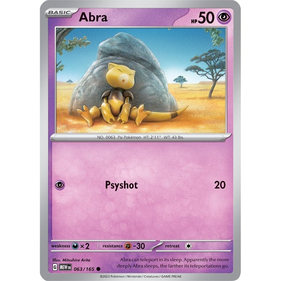 Image for Abra (063/165) (MEW) - Pokemon