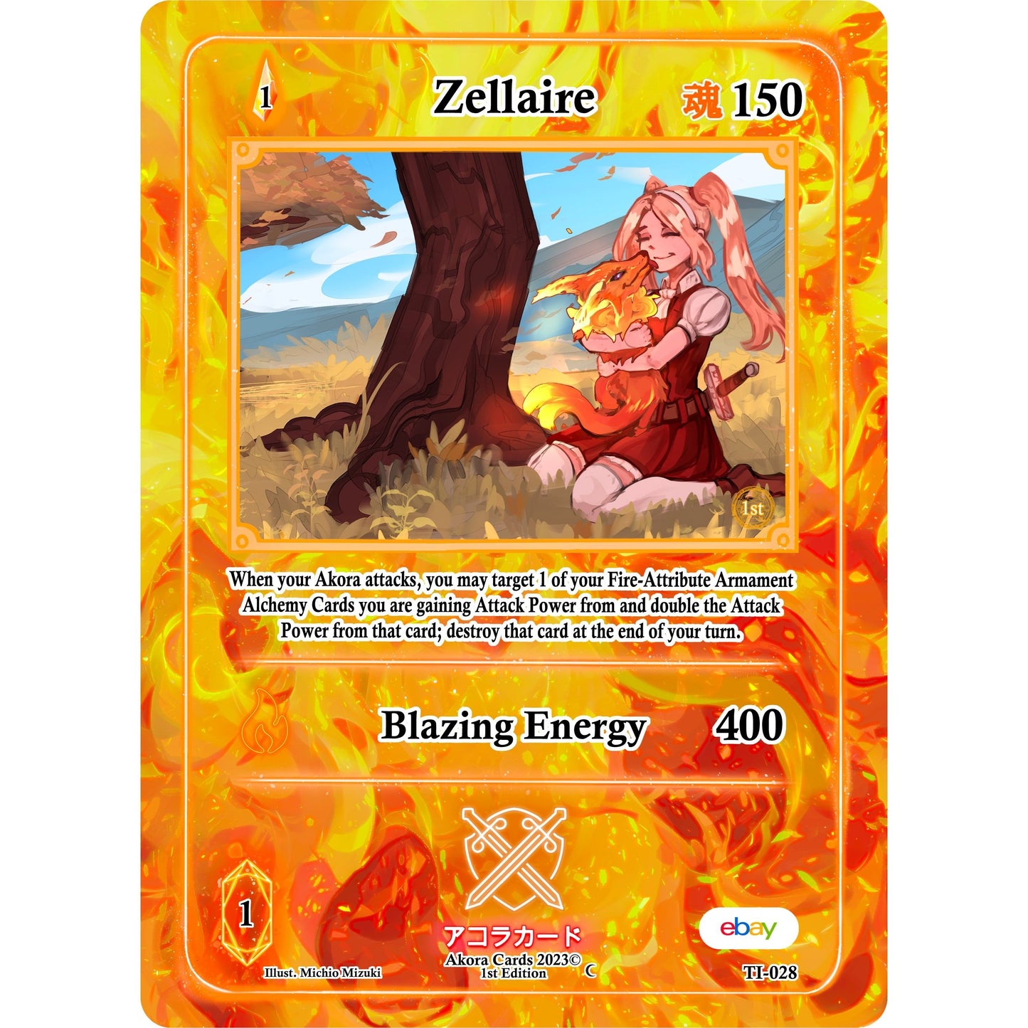 Image for Zellaire (TI-028) (TIE1E) - Akora TCG