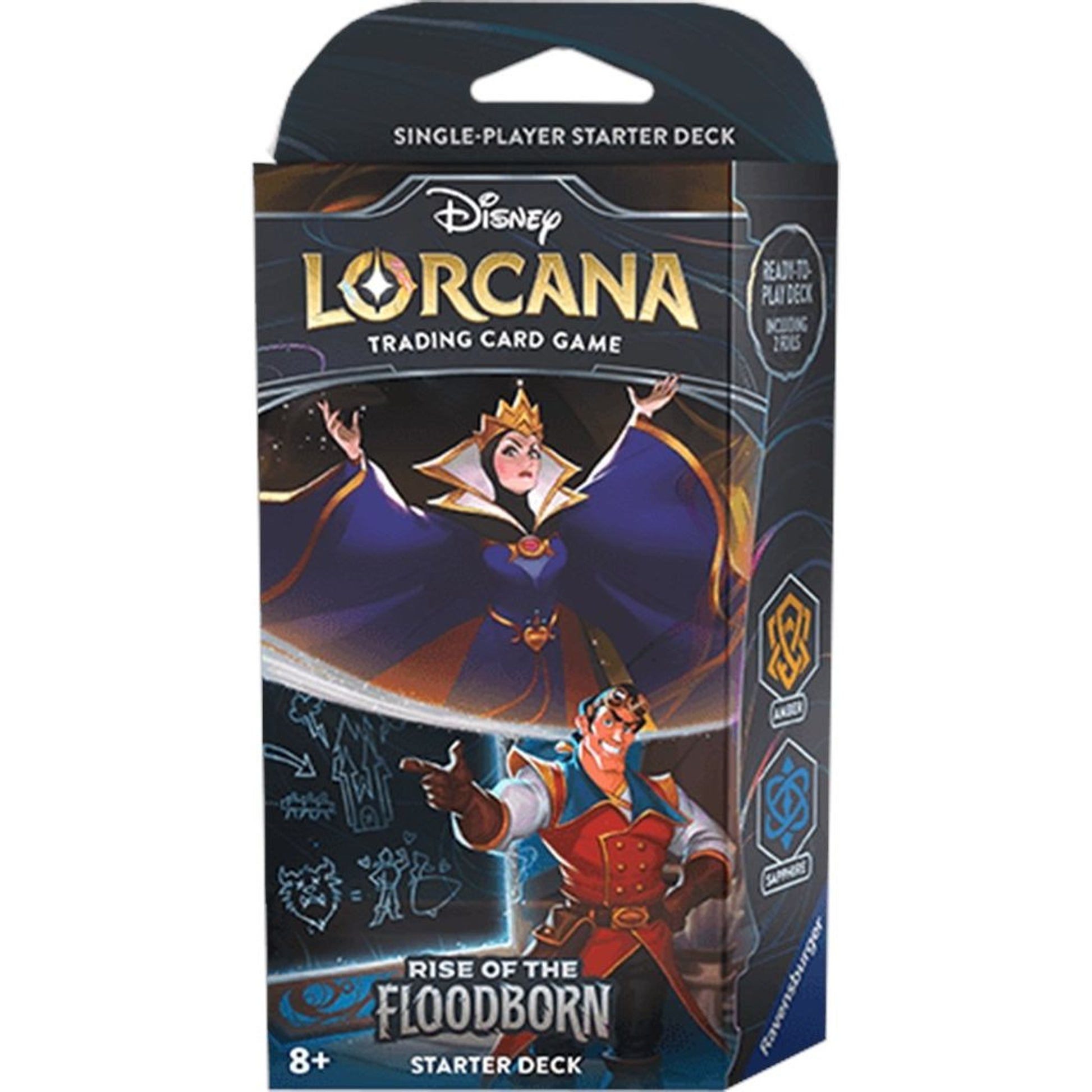 Image for Disney Lorcana: Rise of the Floodborn Starter Deck (Amber & Sapphire) - Disney Lorcana