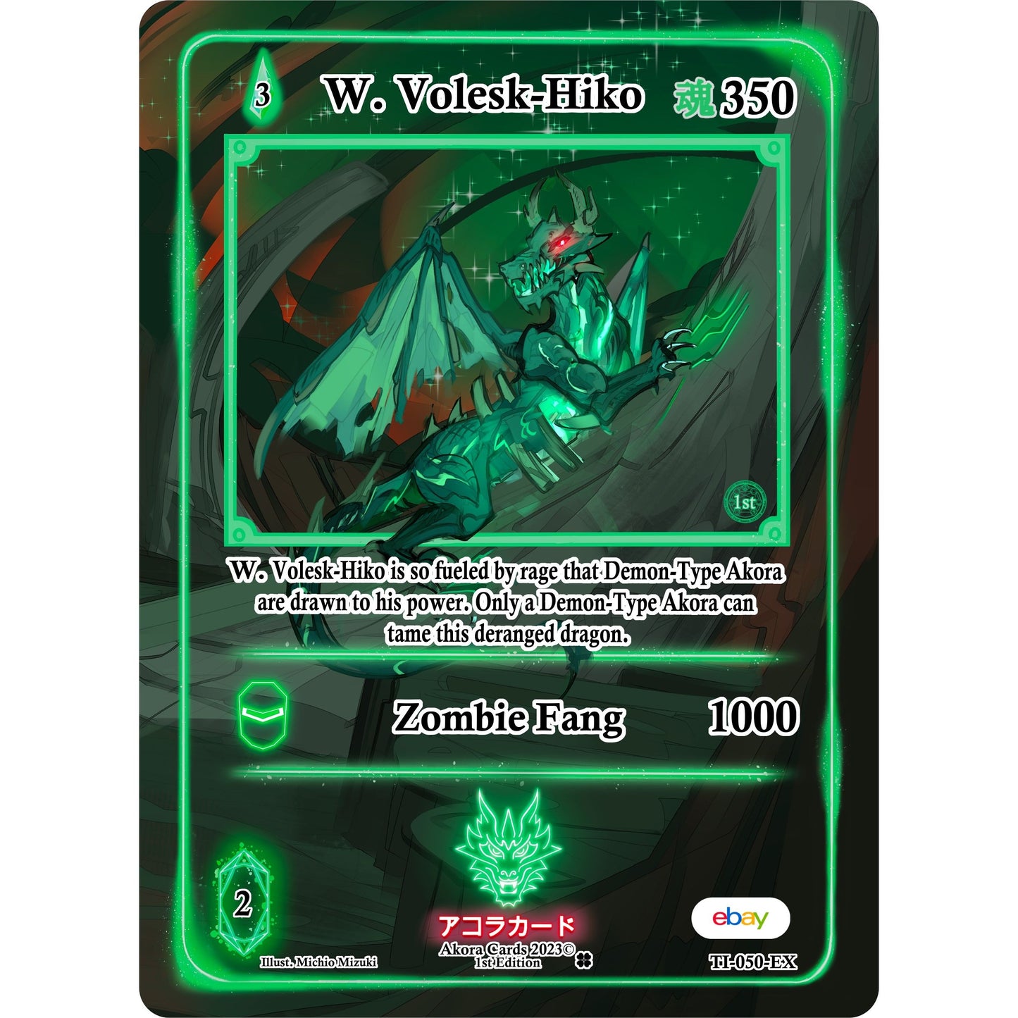 Image for W. Volesk-Hiko (Extended Art) (TI-050-EX) (TIE1E) - Akora TCG