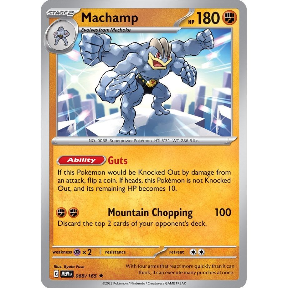 Image for Machamp (068/165) (MEW) - Pokemon