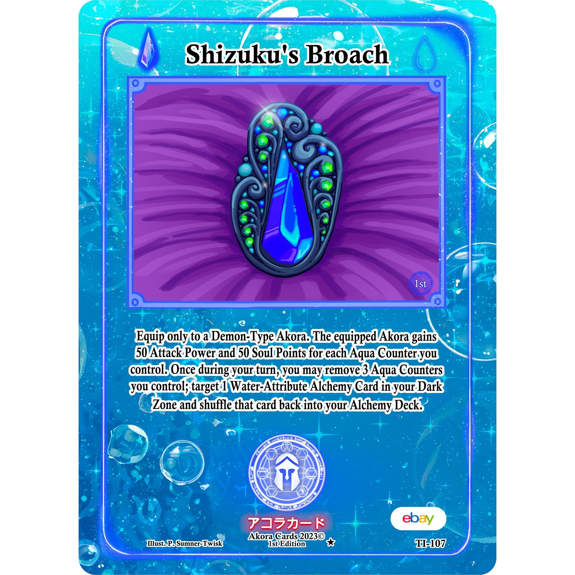 Image for Shizuku's Broach (TI-107) (TIE1E) - Akora TCG