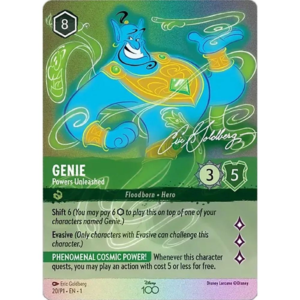 Image for Genie - Powers Unleashed (Alternate Art) (20) (D100) - Disney Lorcana
