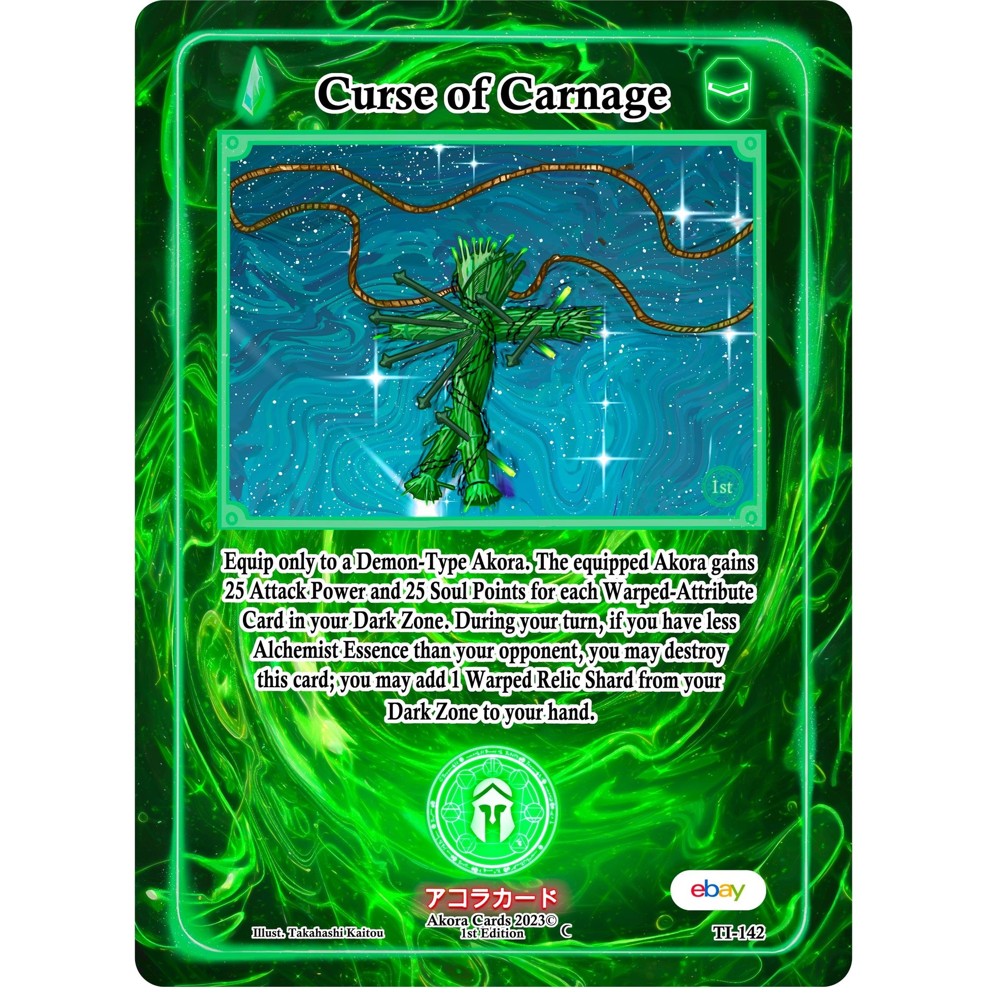 Image for Curse of Carnage (TI-142) (TIE1E) - Akora TCG