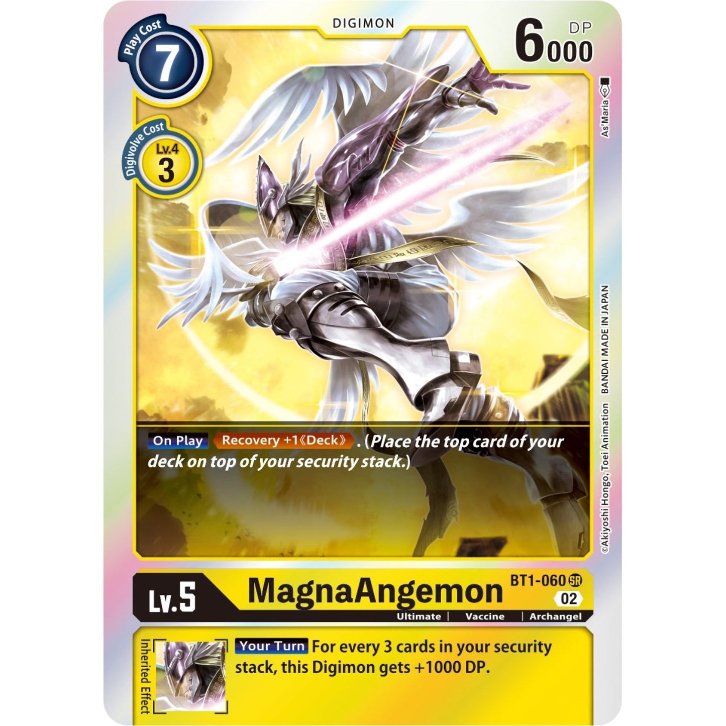 Image for MagnaAngemon - BT1-060 (Resurgence Booster Reprint) (BT1-060 SR) (RB-01) - Digimon Card Game