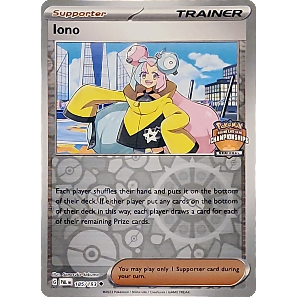 Image for Iono - 185/193 (Regional Championships) (185/193) (PR) - Pokemon