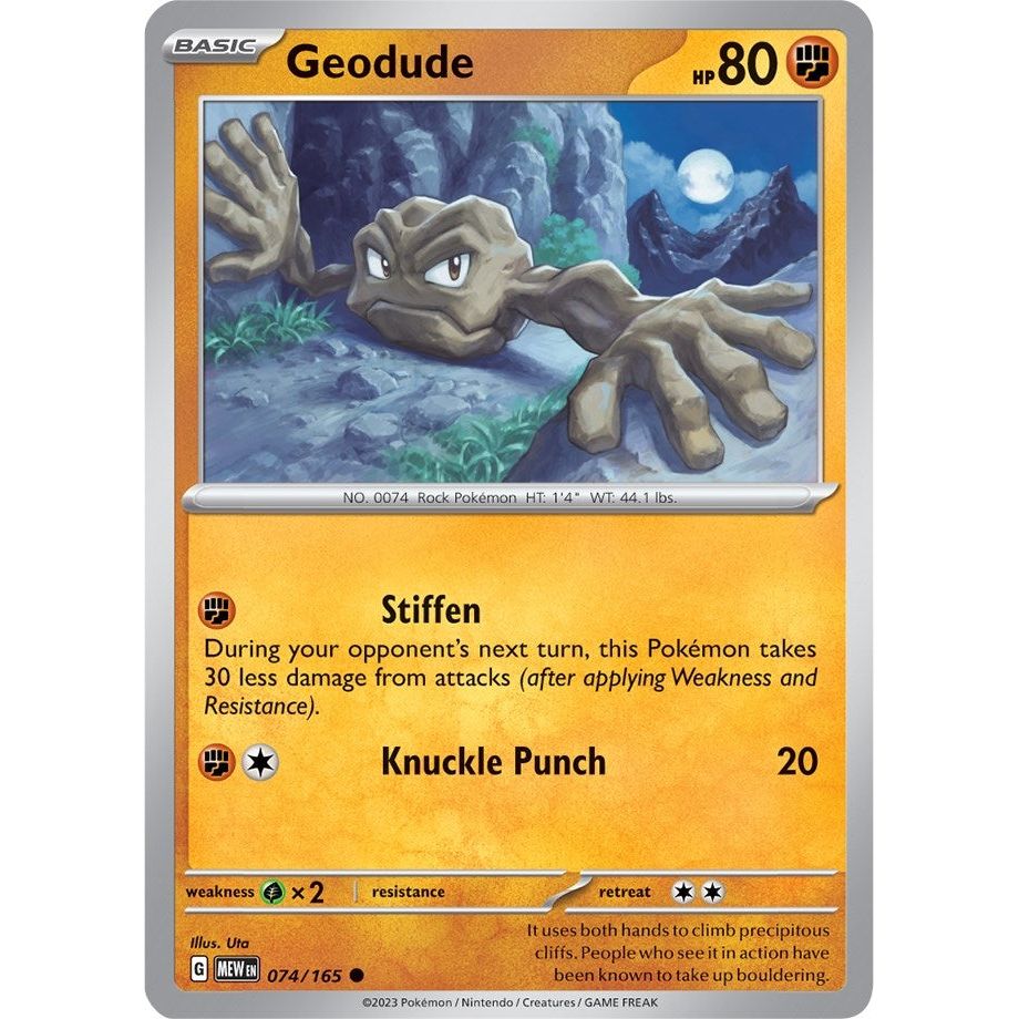 Image for Geodude (074/165) (MEW) - Pokemon