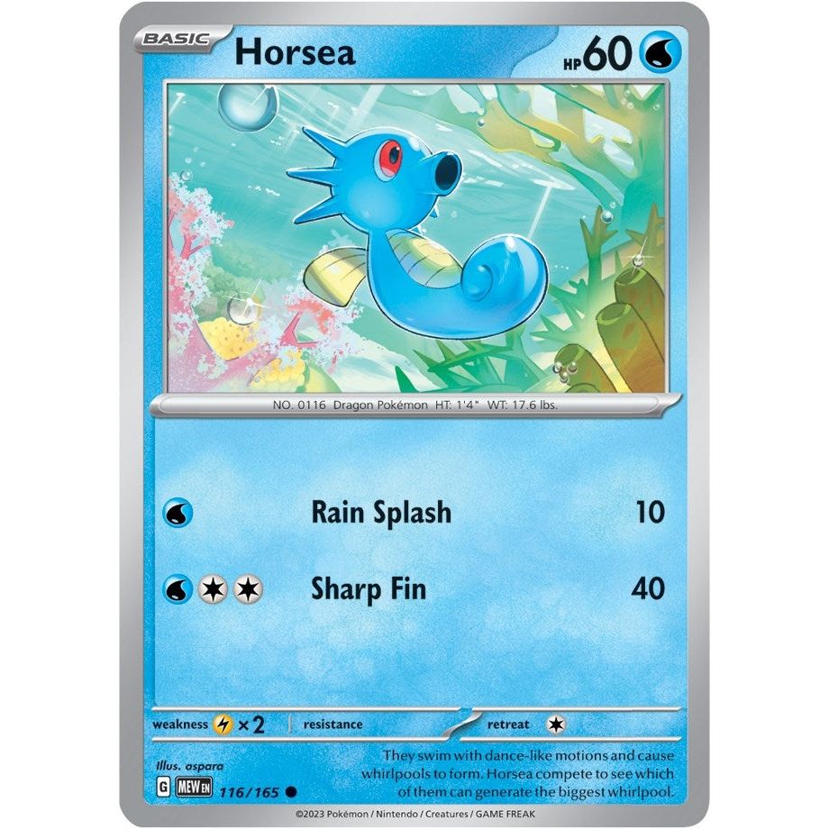 Image for Horsea (116/165) (MEW) - Pokemon